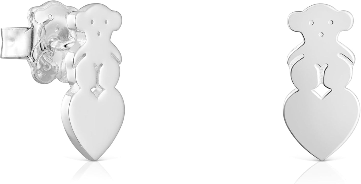 Pendientes Osito Dulce: Plata y Amor