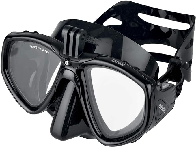 SEAC One Pro Máscara de Buceo con Soporte para Cámara GoPro - Unisex Adulto