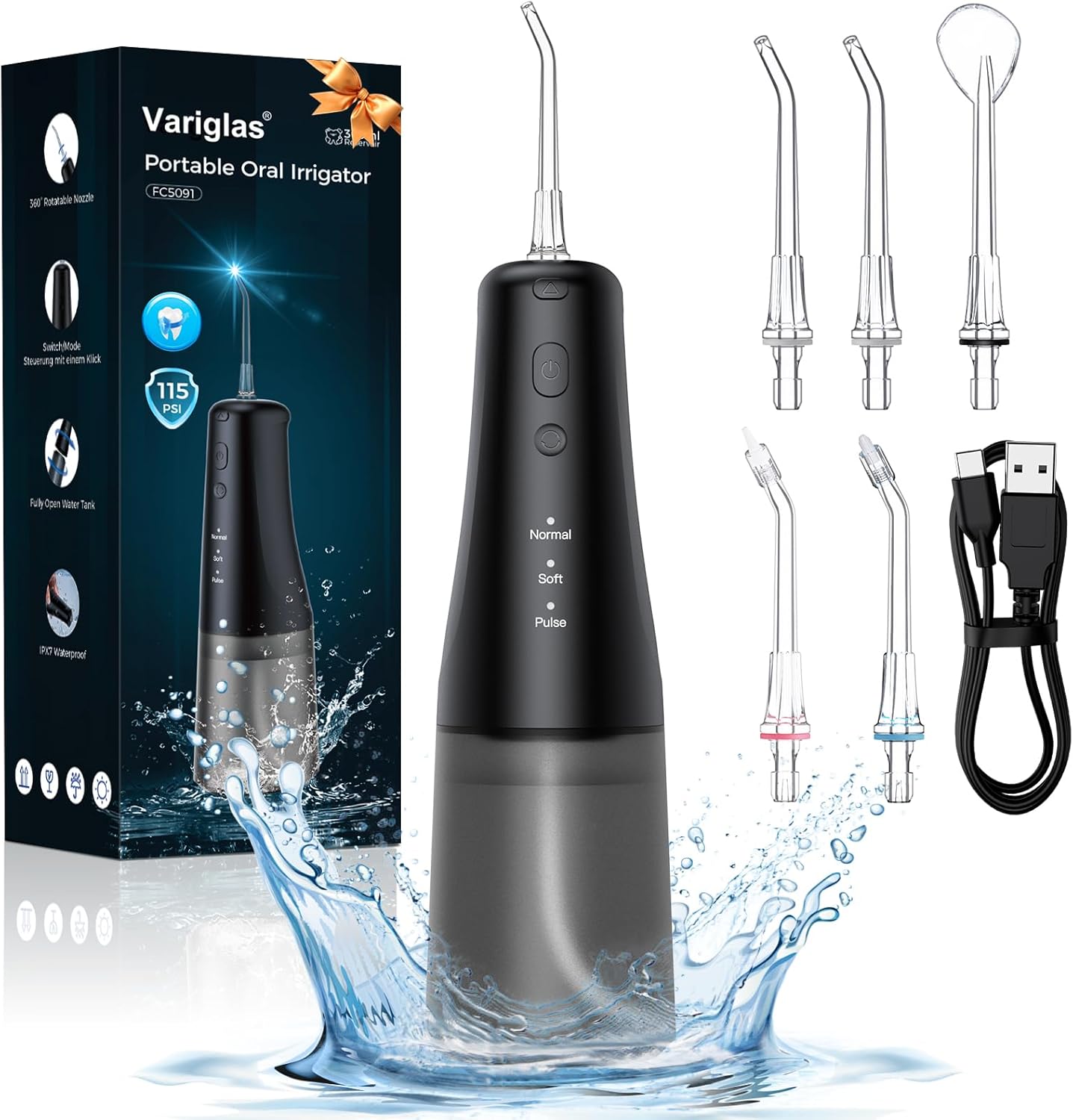 Irrigador Dental Portátil 5 en 1