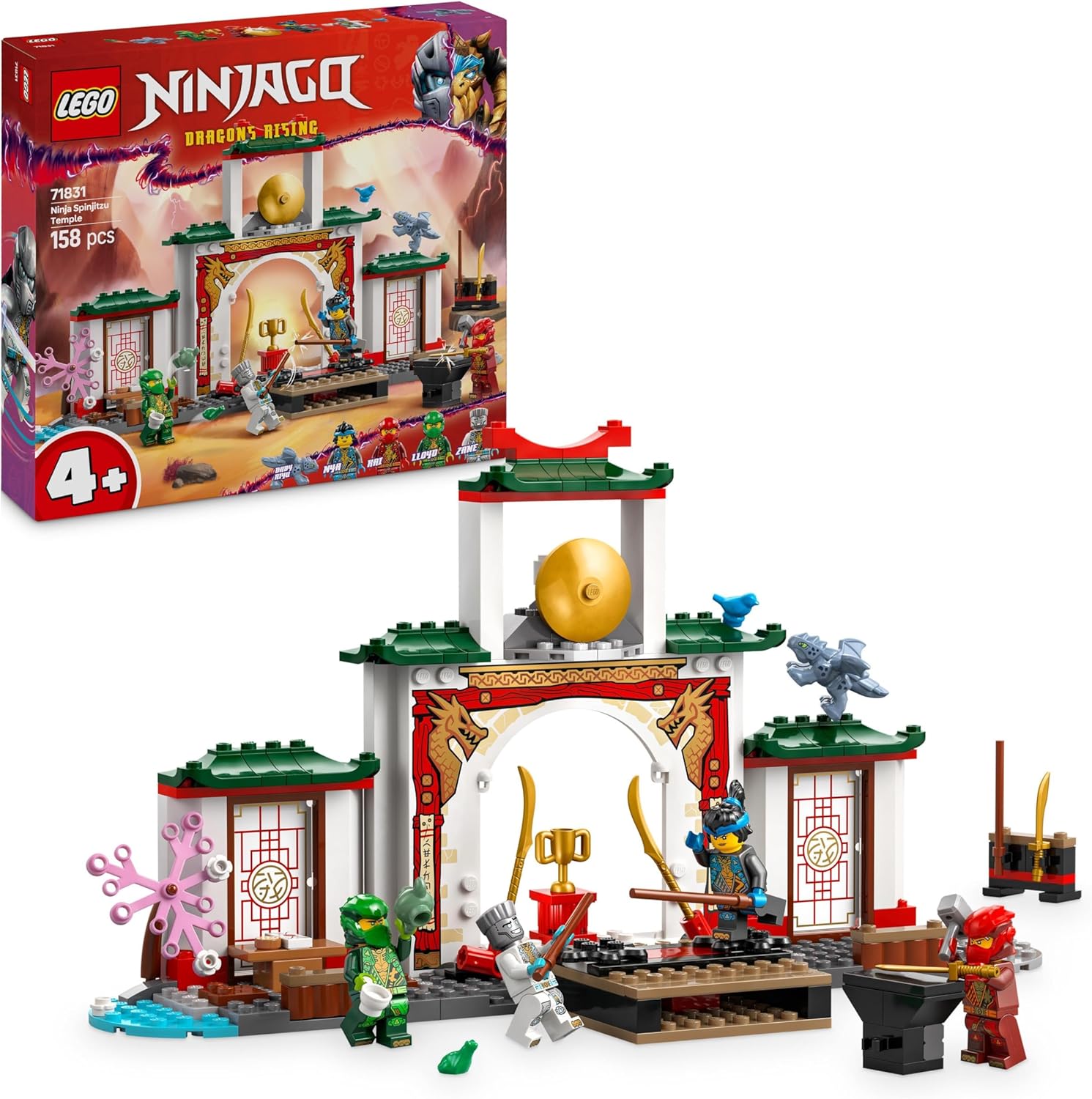 Ninjago Templo Spinjitzu Maqueta de Construccion con Minifiguras y Dr Devueltoscomonuevos