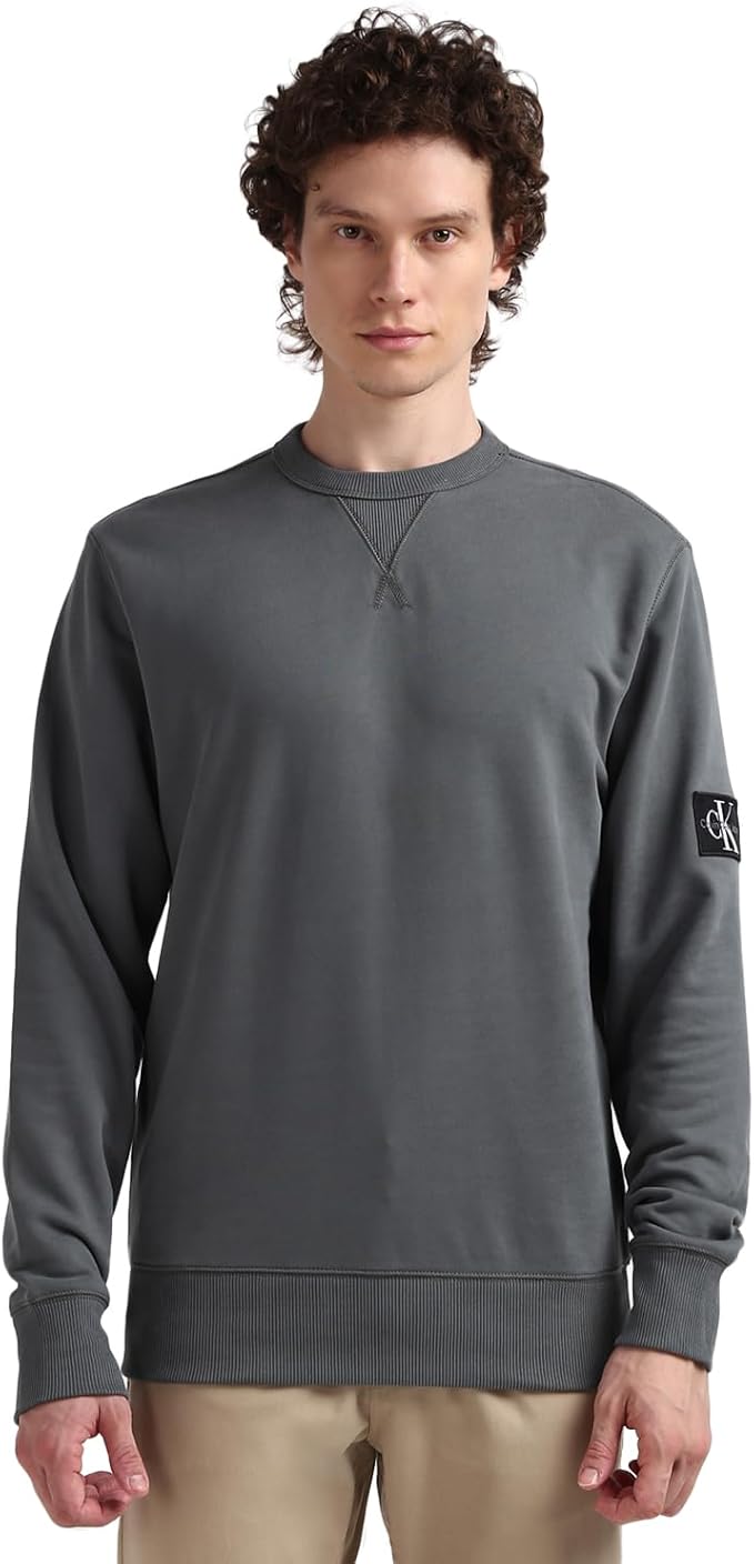 Calvin Klein Sudadera Hombre Badge Crew Neck