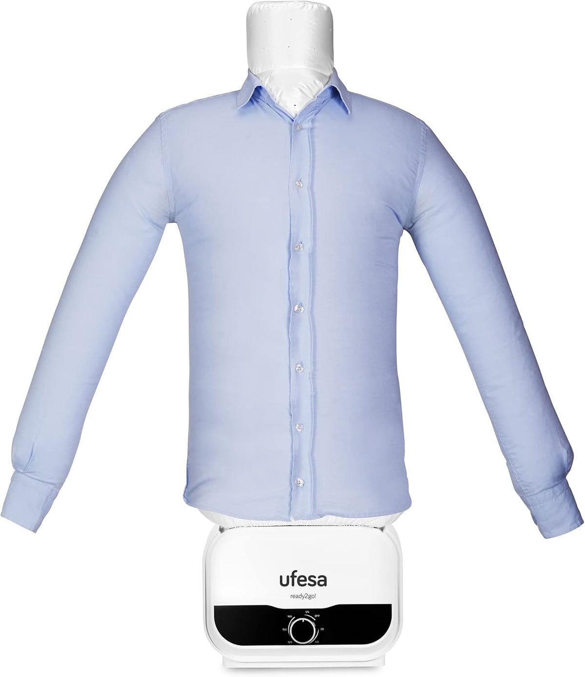 Ufesa Maniquí de Planchado 2 en 1 SV1200 – Planchado y Secado Automáticos para Camisas y Blusas