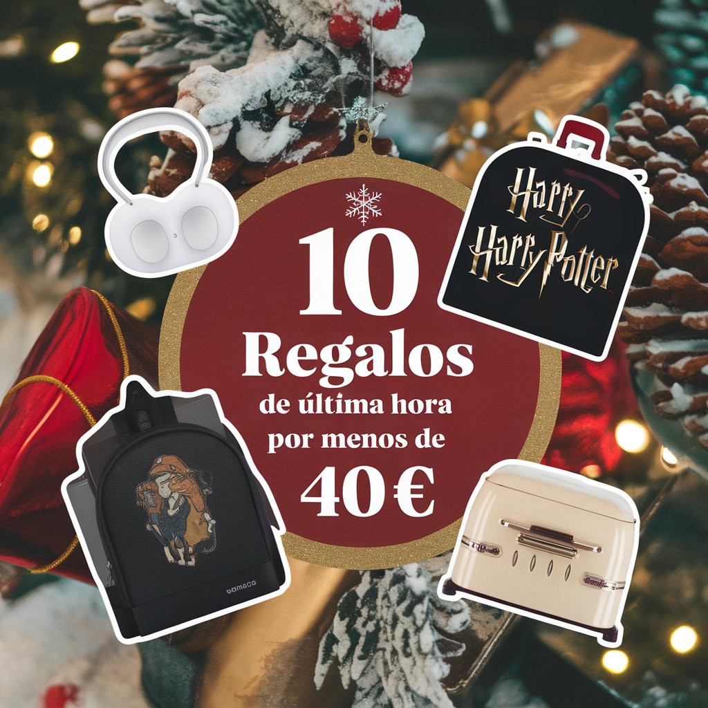 10 Regalos de Última Hora por Menos de 40 Euros