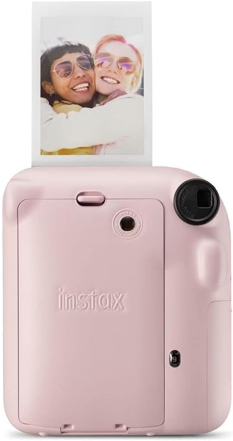 Instax Mini 12 Cámara instantánea, con autoexposición y Lente selfi incluida, Blossom Pink