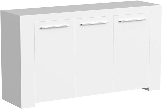 Aparador Moderno Ambit de Habitdesign en Blanco Artik - 144x42x80 cm