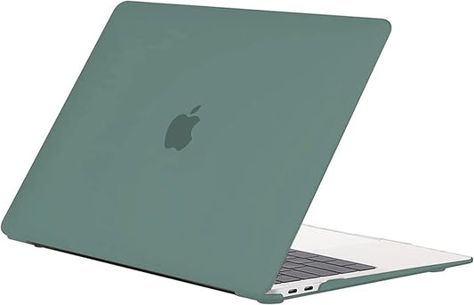 EooCoo Funda para MacBook Air 13" M1 - Carcasa Dura Mate, Verde Noche