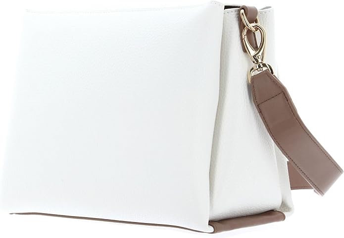 Bolso para Mujer Valentino Alexia Satchel - Blanco/Cuoio, Talla Única