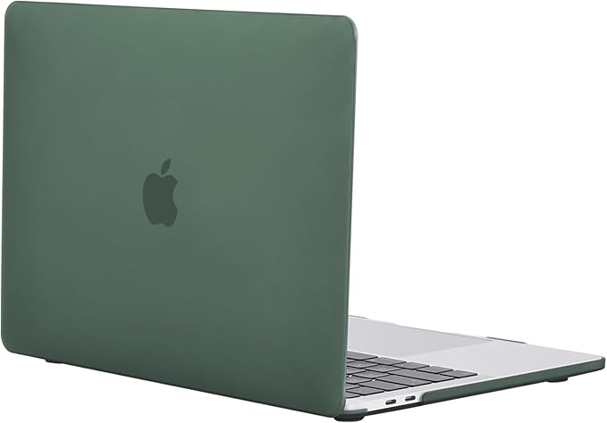 EooCoo Funda para MacBook Air 13" M1 - Carcasa Dura Mate, Verde Noche