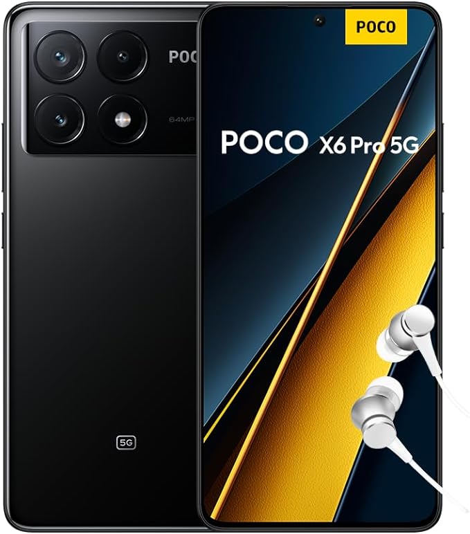 Poco X6 Pro - Smartphone AMOLED 120Hz, 12+512GB, MediaTek Dimensity 8300-Ultra, Negro