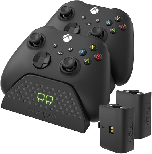 Cargador Venom Doble con 2 baterías para Xbox