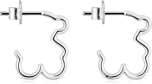 Tous Pendientes Oso de Plata Elegante