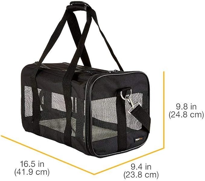 Bolsa Transportadora de Mascotas M - Lados Blandos, Negro