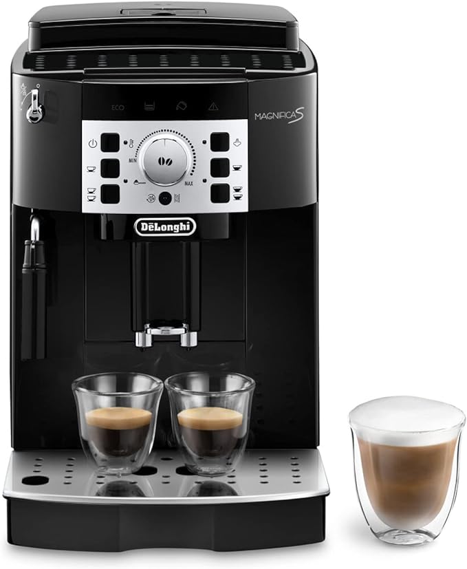 De'Longhi Magnifica S Cafetera Superautomática - 1450W, Negro Cromado