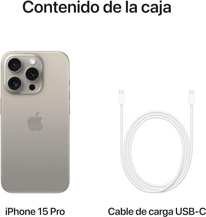 Apple iPhone 15 Pro (128GB) - Titanio Natural