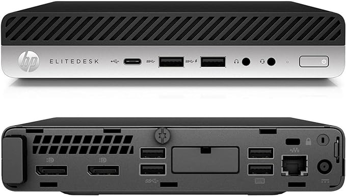 HP EliteDesk 800 G5 Mini - i7-9700, 16GB RAM, 512GB SSD, Windows 11 Pro (Reacondicionado)