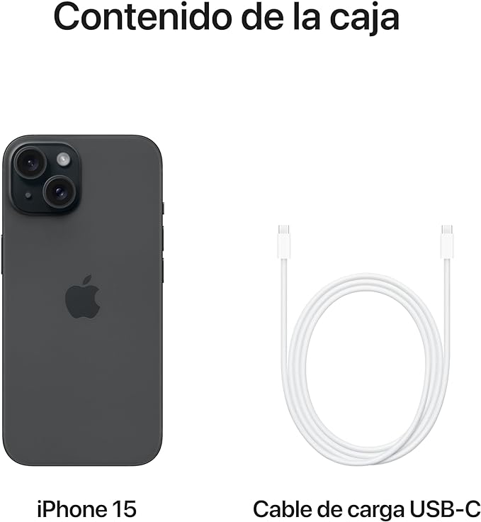 Apple iPhone 15 (128GB) - Negro