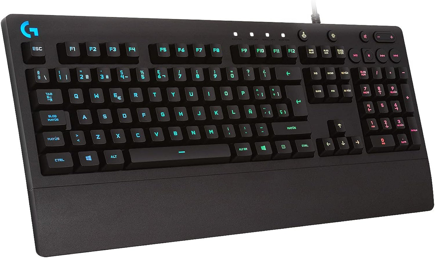 Teclado Gamer RGB Pro: Con Reposamuñecas y Resistencia a Salpicaduras