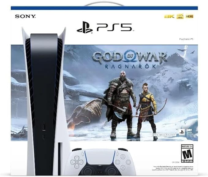 SONY PS5 con Edición de Disco Blu-Ray 825GB con God of War Ragnarok EU