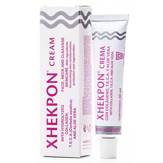 Xhekpon Crema Facial – Cuidado Reafirmante para Rostro, Cuello y Escote (2 x 40 ml)