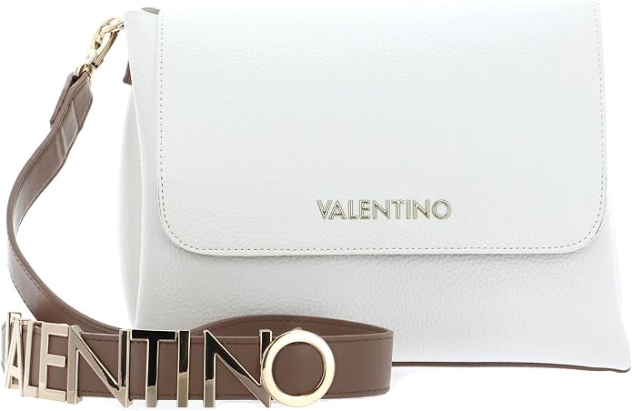 Bolso para Mujer Valentino Alexia Satchel - Blanco/Cuoio, Talla Única