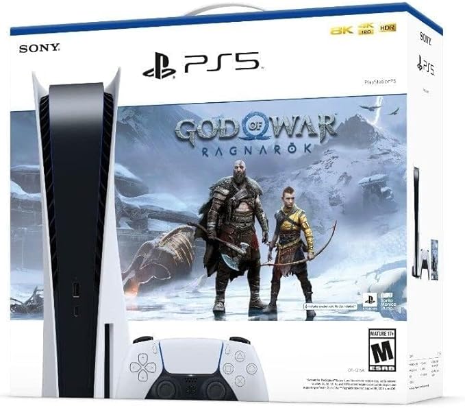 SONY PS5 con Edición de Disco Blu-Ray 825GB con God of War Ragnarok EU