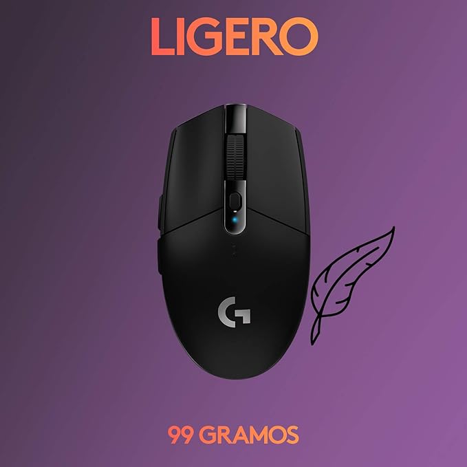 Logitech G305 LIGHTSPEED - Ratón Gaming Inalámbrico - Negro