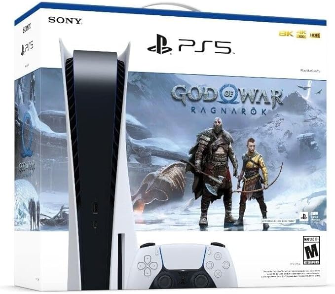 SONY PS5 con Edición de Disco Blu-Ray 825GB con God of War Ragnarok EU