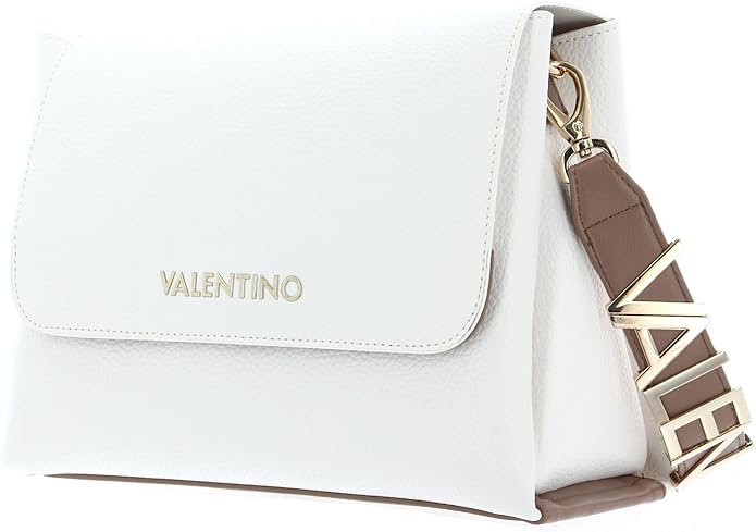 Bolso para Mujer Valentino Alexia Satchel - Blanco/Cuoio, Talla Única