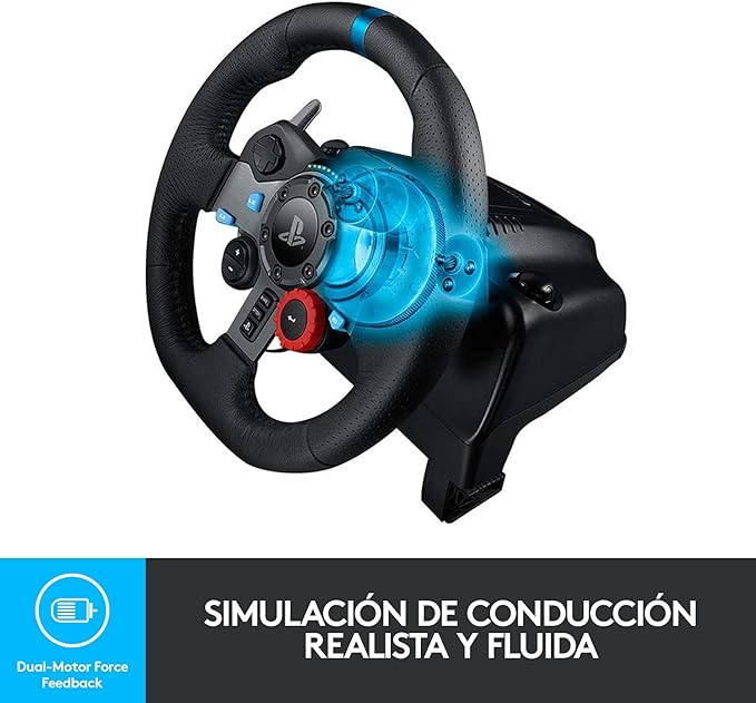 Logitech G29 Driving Force - Volante de Carreras y Pedales - Negro