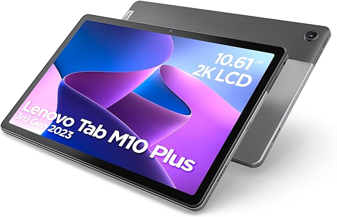 Lenovo Tab M10 Plus (3rd Gen) 2023 - Tablet 10.61" 2K, Snapdragon SDM680, 4GB RAM, 64GB, Android 12, Gris Oscuro