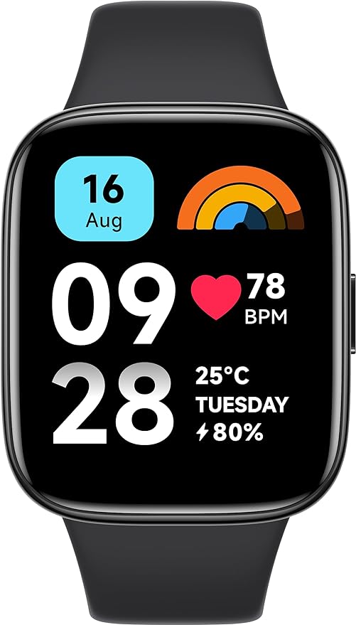 Xiaomi Redmi Watch 3 Active - Smartwatch con Llamadas Bluetooth, Negro