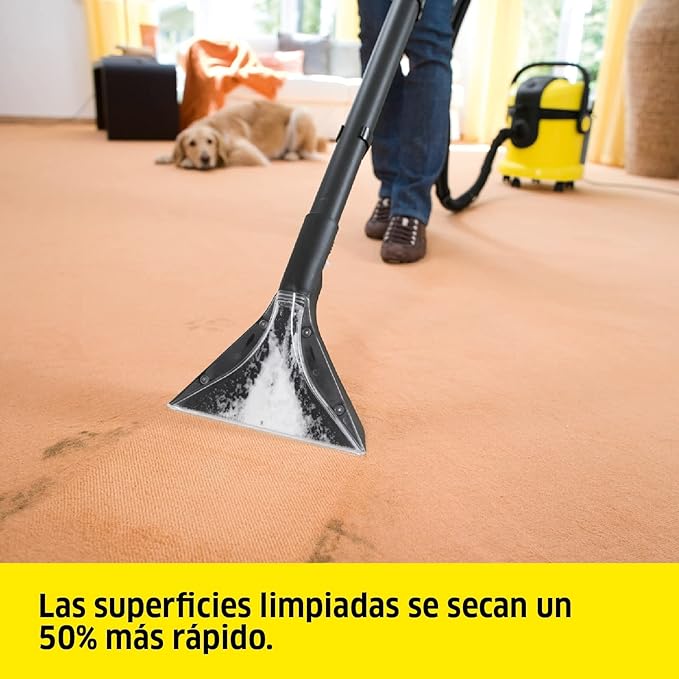 Kärcher Lava-aspiradora SE 4002 - Aspiradora de Pulverización 1400 W, Negro/Amarillo