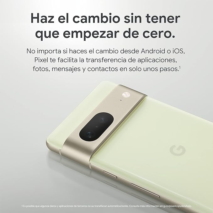 Google Pixel 7: Smartphone 5G Android Liberado, 128GB, Color Obsidiana