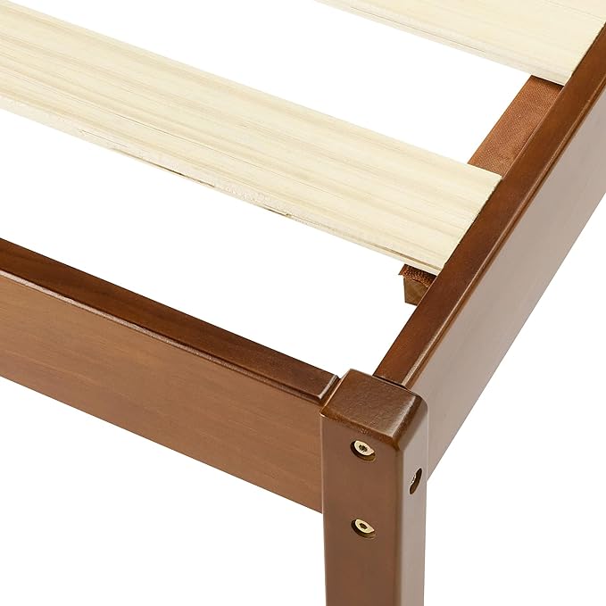 Estructura de Cama Individual en Madera Maciza - Estilo Clásico