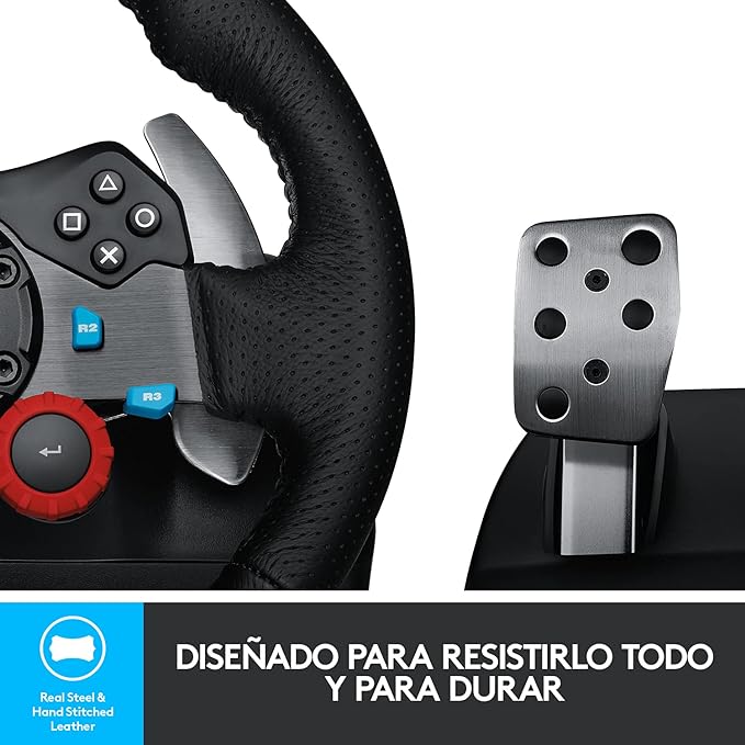 Logitech G29 Driving Force - Volante de Carreras y Pedales - Negro