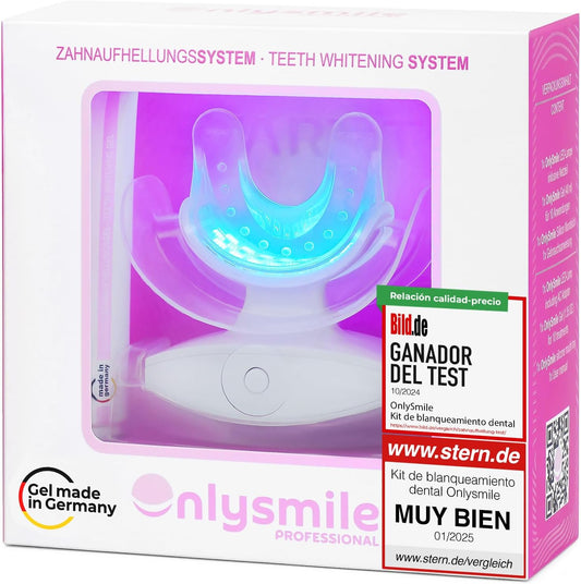 OnlySmile Kit Blanqueador Dental – Profesional con Gel y Luz LED, Resultados Visibles en 5 Días