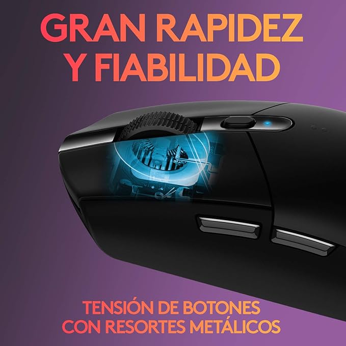 Logitech G305 LIGHTSPEED - Ratón Gaming Inalámbrico - Negro