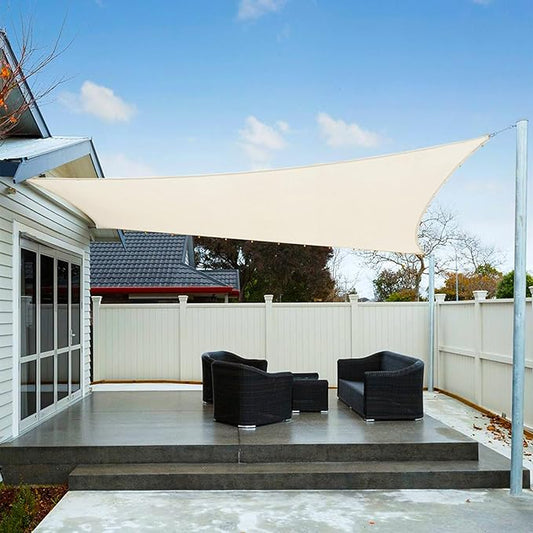 AXT SHADE Toldo Vela de Sombra Impermeable Rectangular 2.5x3m - Crema