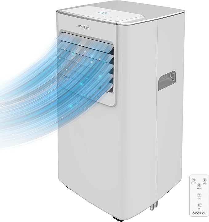 Cecotec Aire Acondicionado Portátil ForceClima 7100 Soundless - 7000 BTU, con Mando a Distancia