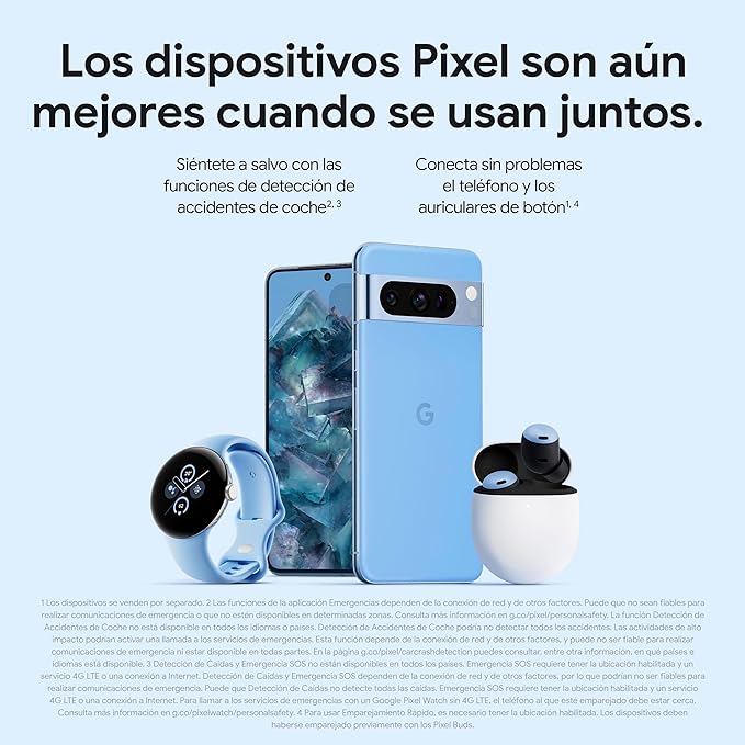 Google Pixel 8 Pro: Smartphone Android Libre, 128GB, Obsidiana