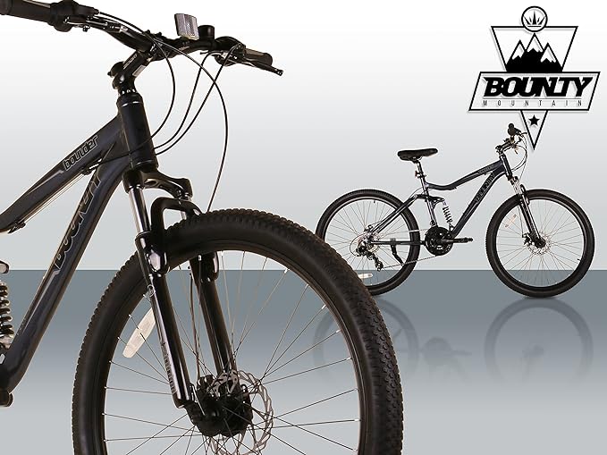 Bounty MTB con Suspensión Total y Cambio Shimano 18 Velocidades - Para Hombre