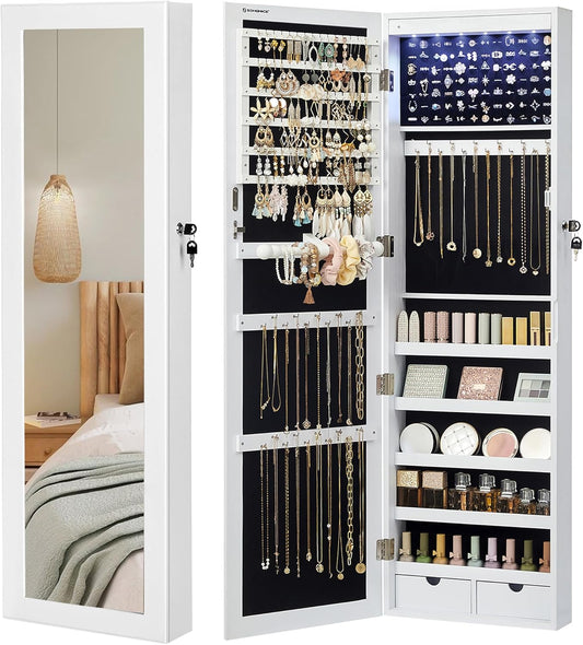 Espejo Joyero LED: Elegancia y Organización
