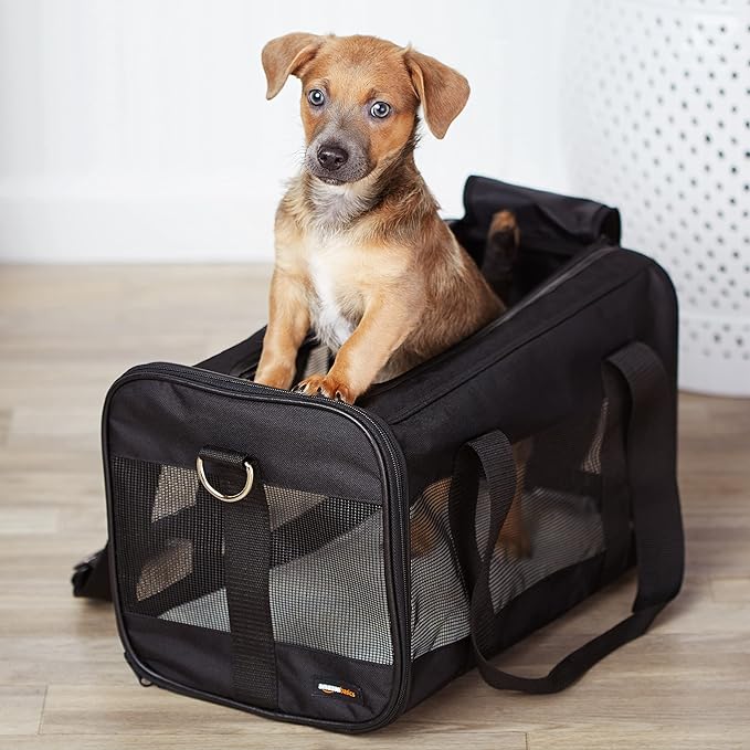 Bolsa Transportadora de Mascotas M - Lados Blandos, Negro