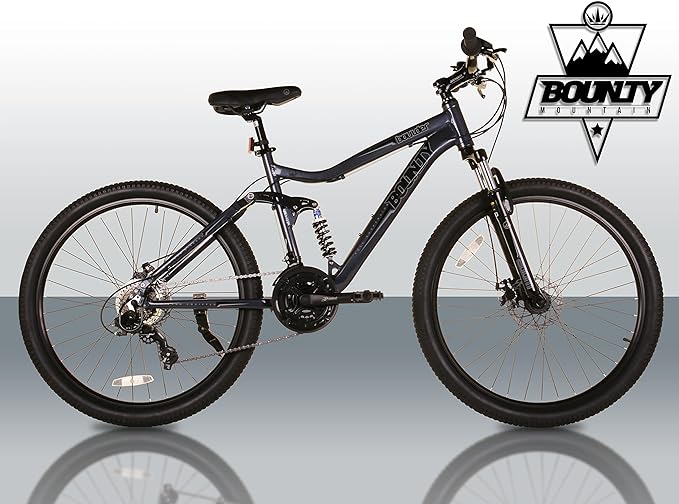 Bounty MTB con Suspensión Total y Cambio Shimano 18 Velocidades - Para Hombre