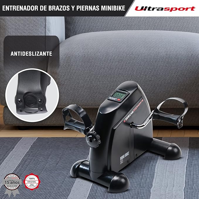 Ultrasport Mini Bicicleta Estática - Ejercitador de Brazos y Piernas