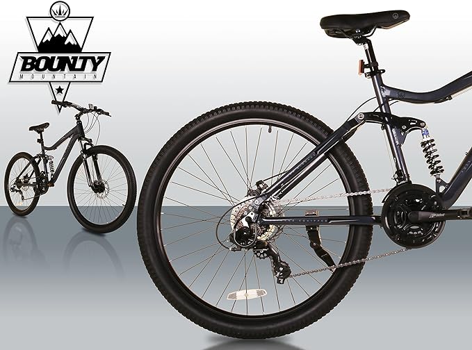 Bounty MTB con Suspensión Total y Cambio Shimano 18 Velocidades - Para Hombre