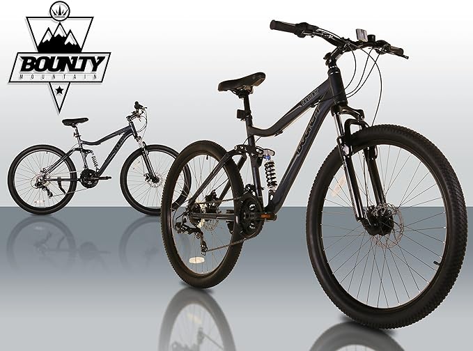 Bounty MTB con Suspensión Total y Cambio Shimano 18 Velocidades - Para Hombre