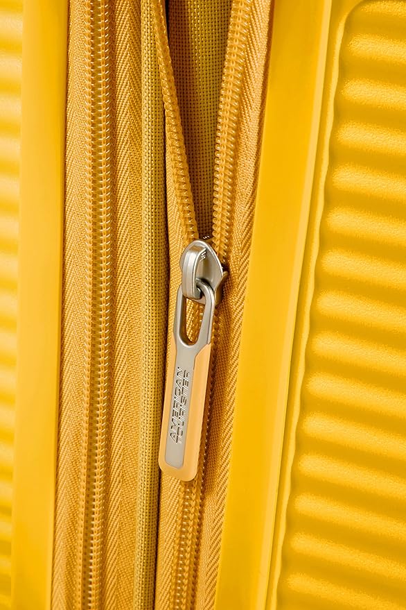 Maleta American Tourister Soundbox Spinner, Amarillo