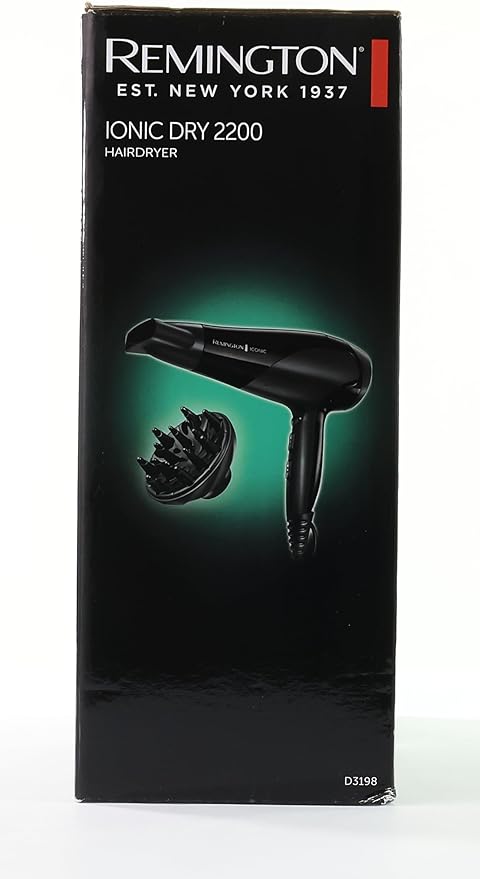 Remington Secador de Pelo Ionic Dry 2200 - Cabello Sin Encrespamiento