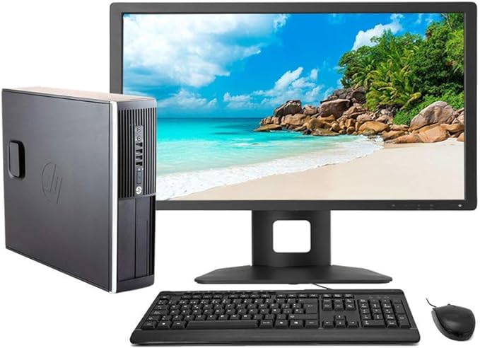 HP Elite 8300 - Ordenador de sobremesa Completo + TFT 22pulg (Intel Core I5-3470, 8GB RAM,Disco HDD 500GB, WiFi, Windows 10 Profesional 64 bits) (Reacondicionado)